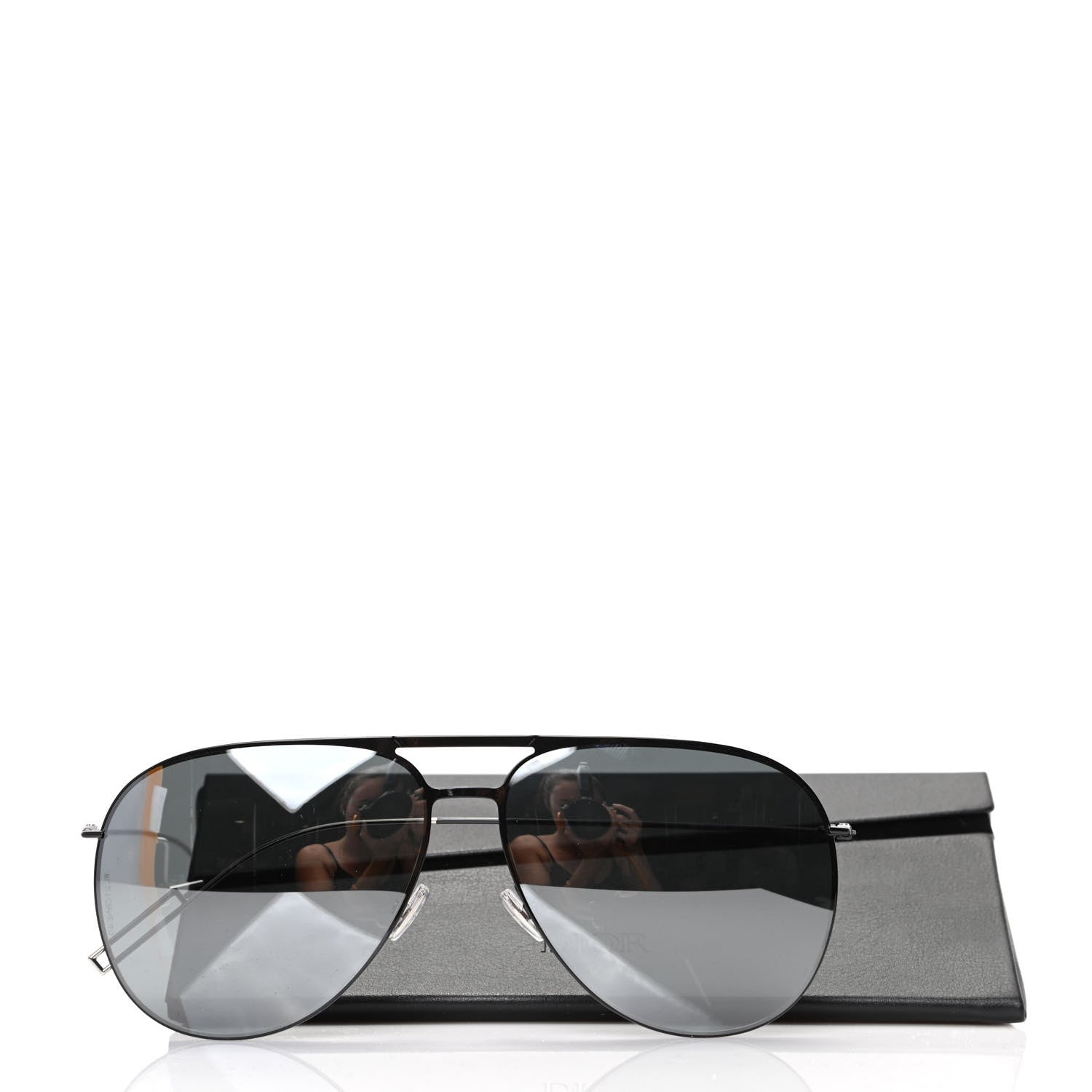 Christian Dior Homme Mens Aviator Sunglasses 0205S Black 7 of 7