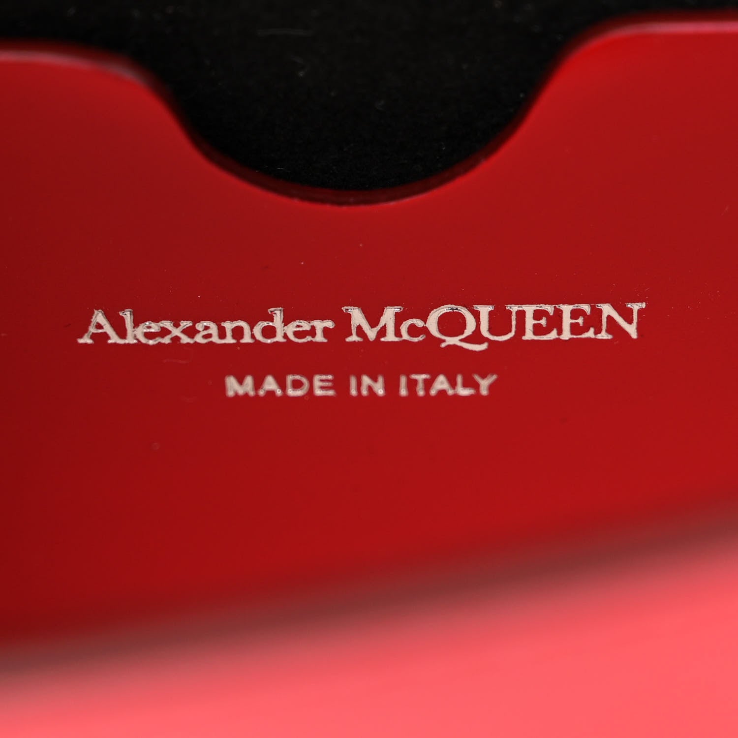 Alexander McQueen Calfskin Sculptural Knuckle Crossbody Red 6 of 10
