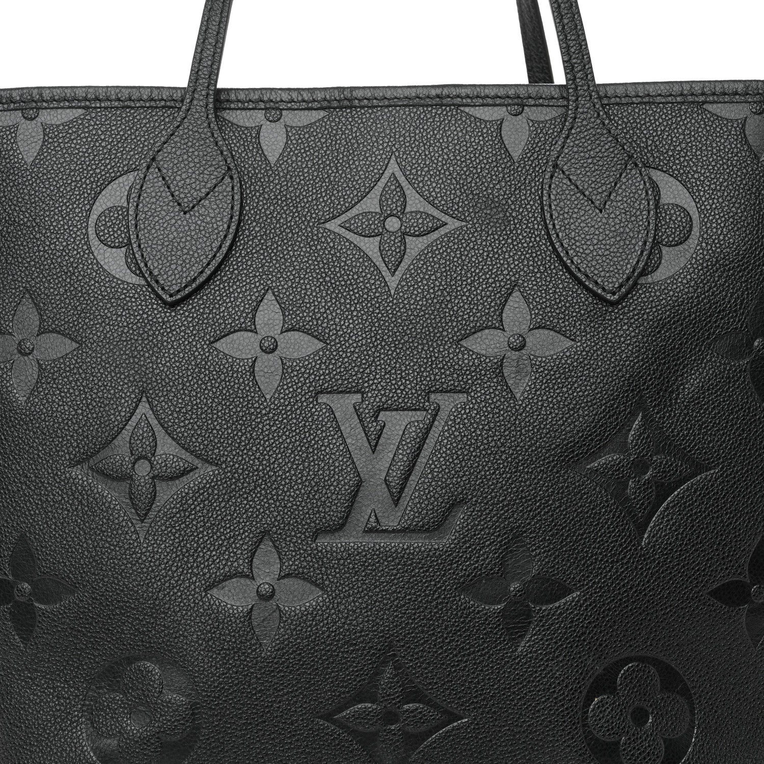 Louis Vuitton Empreinte Monogram Giant Neverfull MM Black 8 of 10