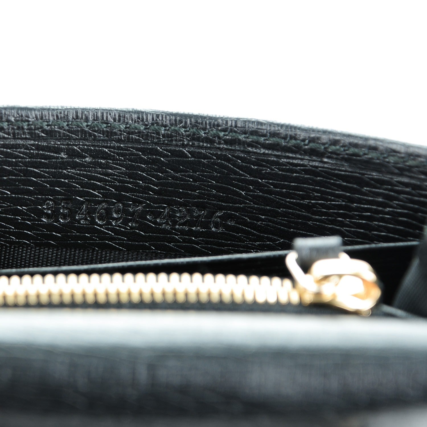 Gucci Textured Calfskin Medium Betty Chain Wallet Black 7 of 7