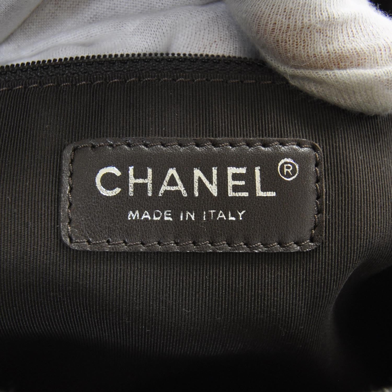 Chanel Caviar Grand Shopping Tote GST Dark Brown 8 of 11