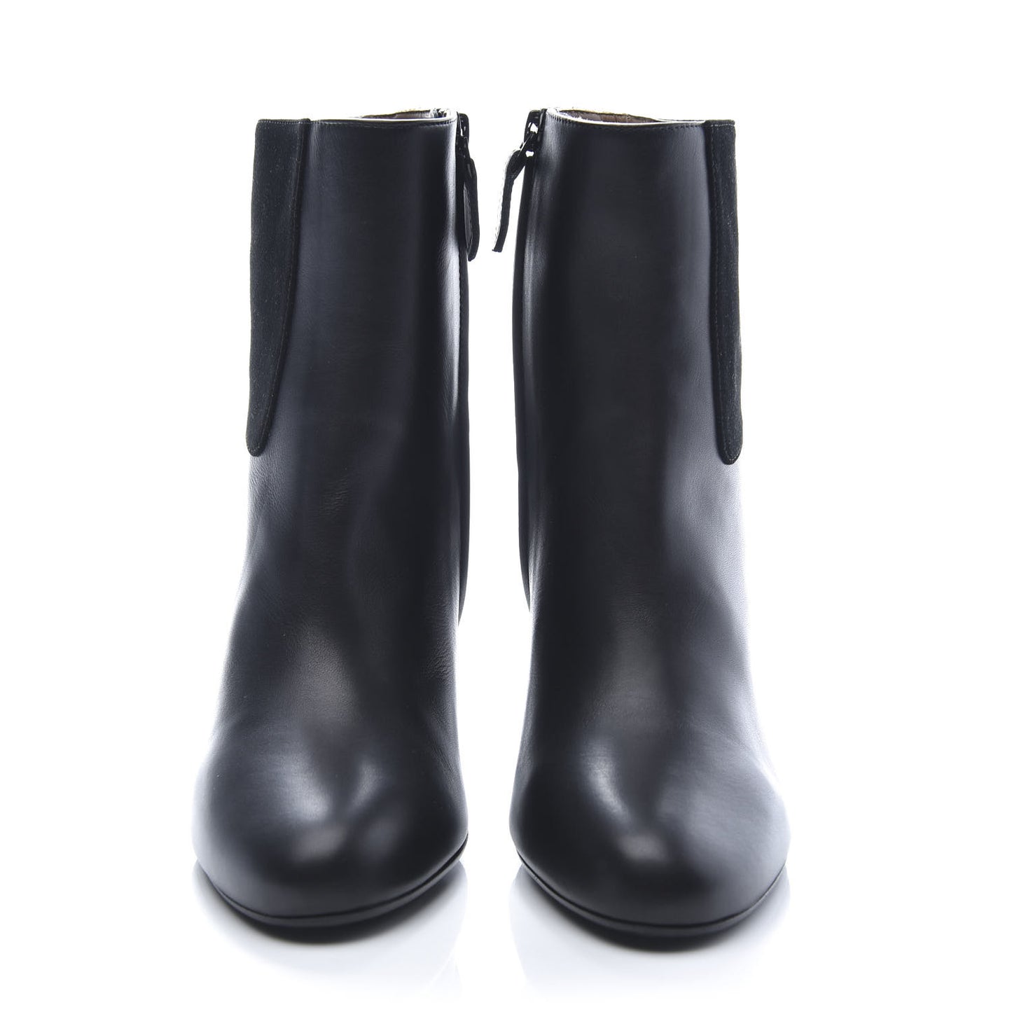 Nappa Suede Goatskin Jumper Ankle Boot 35 Black