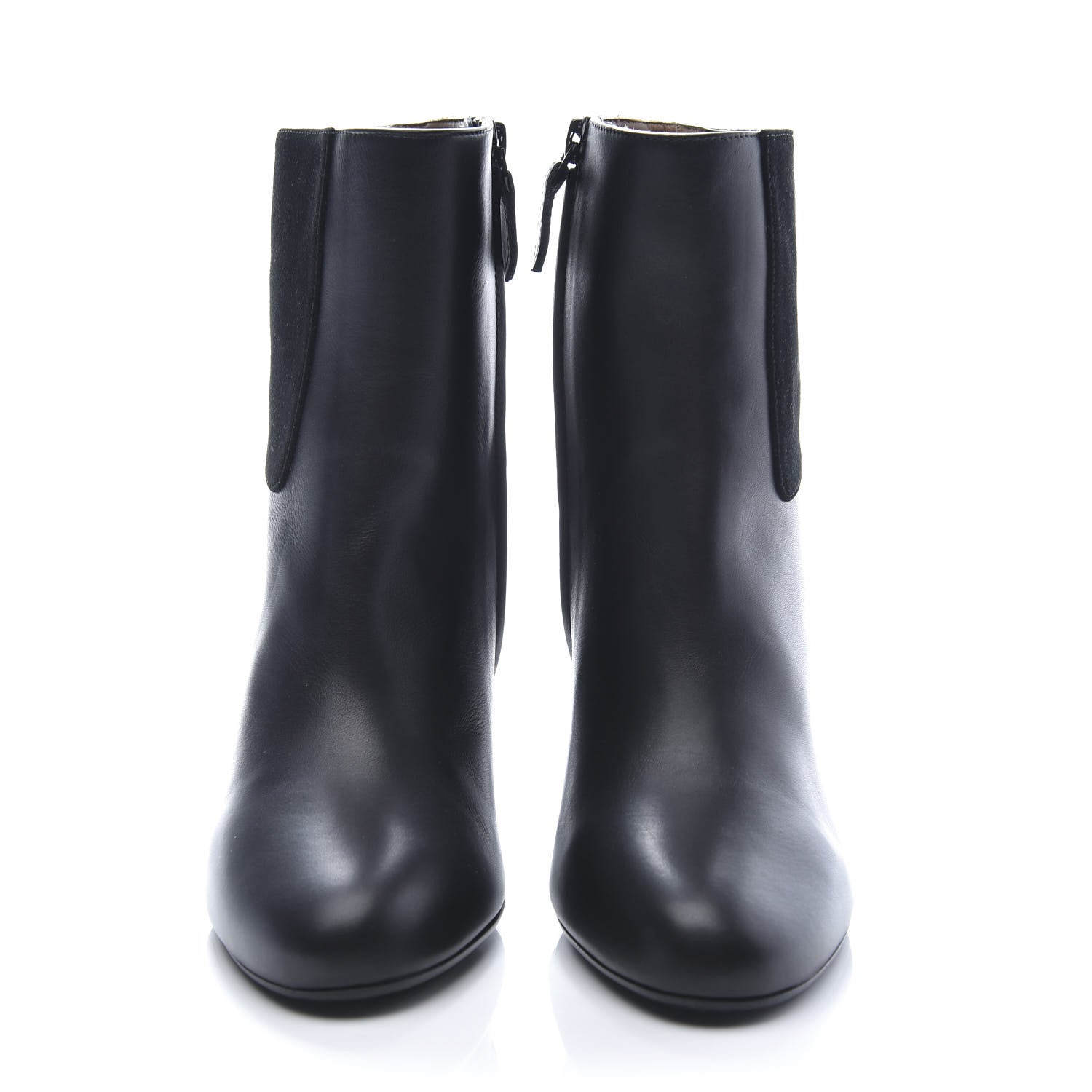 Hermes Nappa Suede Goatskin Jumper Ankle Boot 35 Black 2 of 9