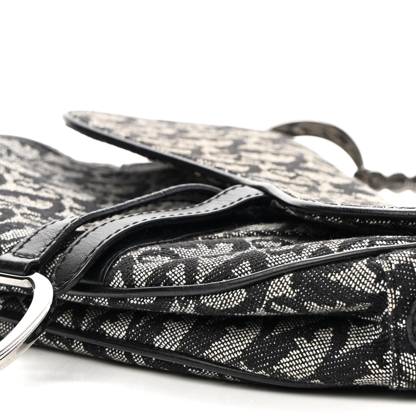 Monogram Saddle Bag Black