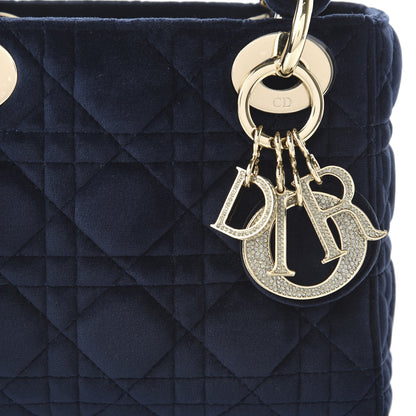 Christian Dior Velvet Mini Lady Dior Navy Blue 9 of 9