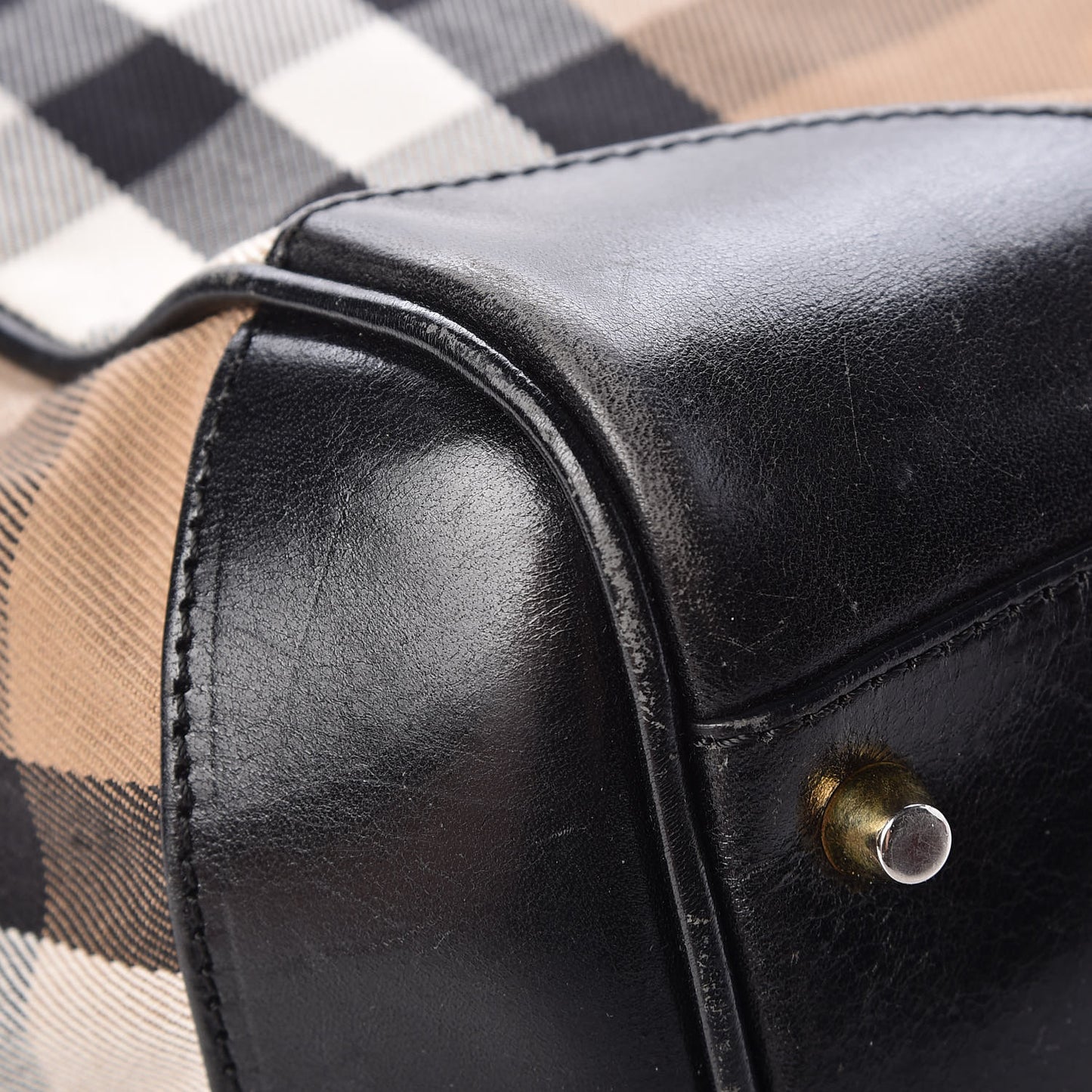 House Check Small Canterbury Tote Black