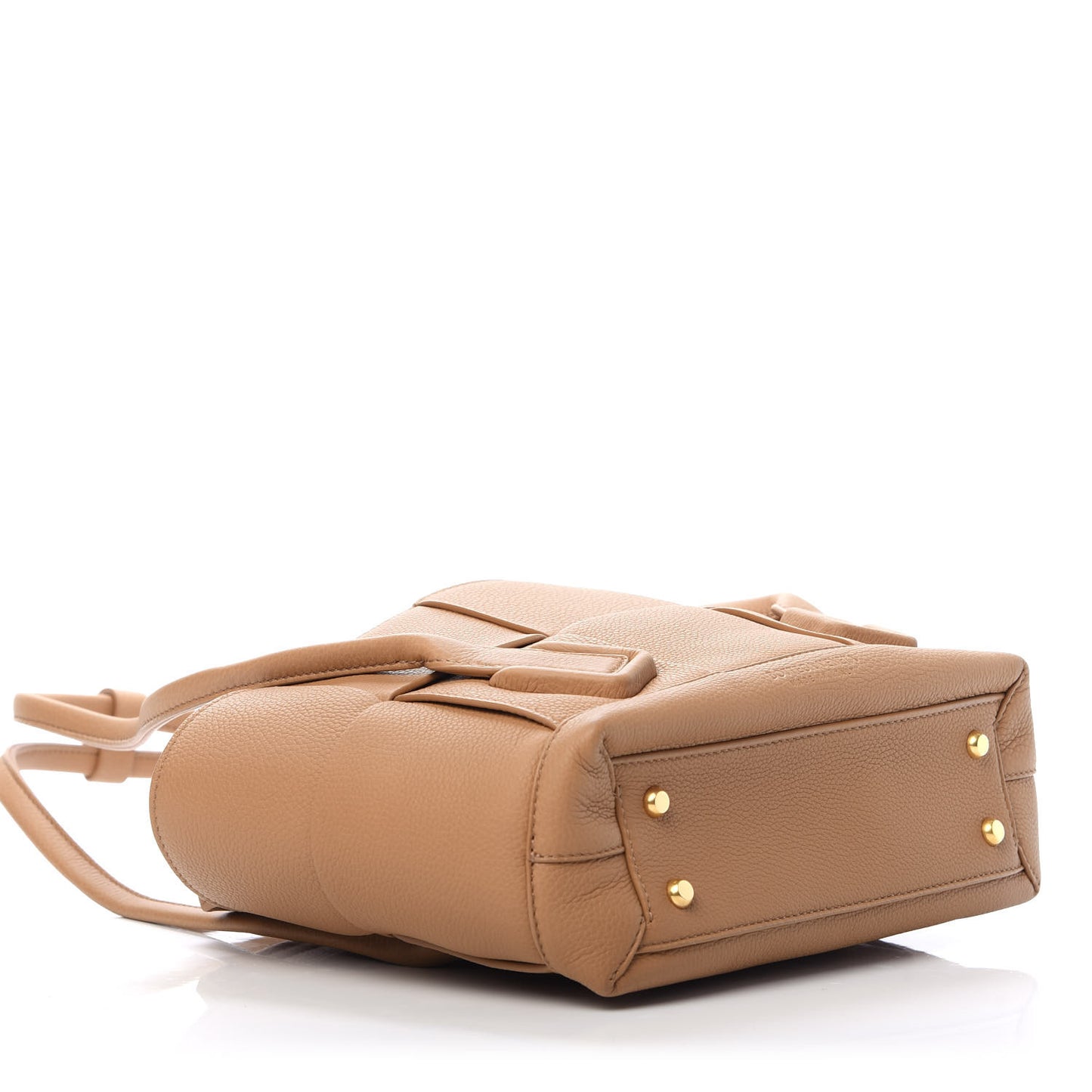 Grained Calfskin Maxi Intrecciato Arco 33 Caramel