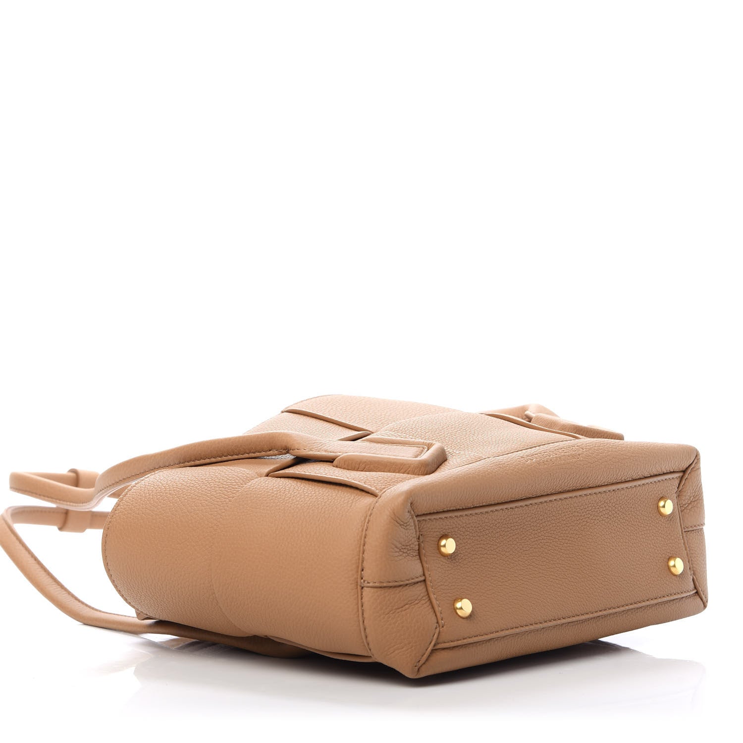 Bottega Veneta Grained Calfskin Maxi Intrecciato Arco 33 Caramel 4 of 10