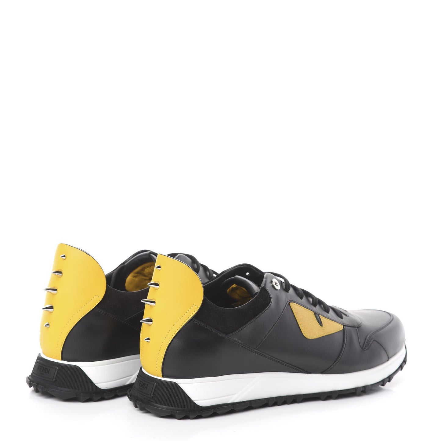 Vitello Elite Spike Monster Eyes Runner Sneakers 11 Black