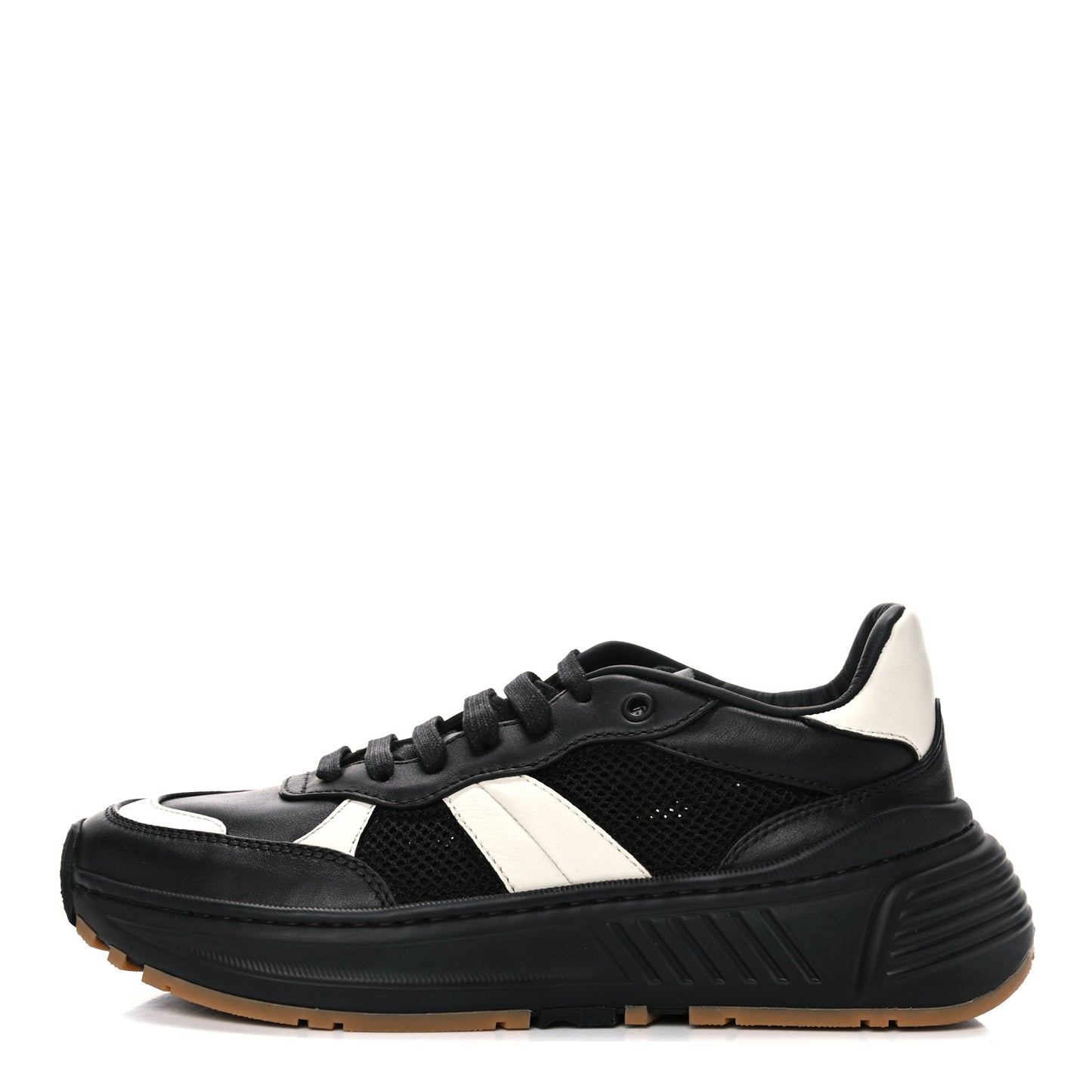 Calfskin Technical Mesh Speedster Sneakers 39 Black