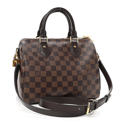 Louis Vuitton Damier Ebene Speedy Bandouliere 25 3 of 9