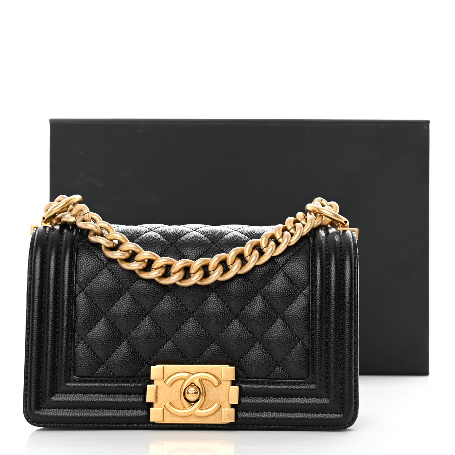 Chanel Caviar Quilted Small Boy Flap Black 13 of 13