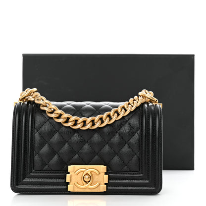 Chanel Caviar Quilted Small Boy Flap Black 13 of 13