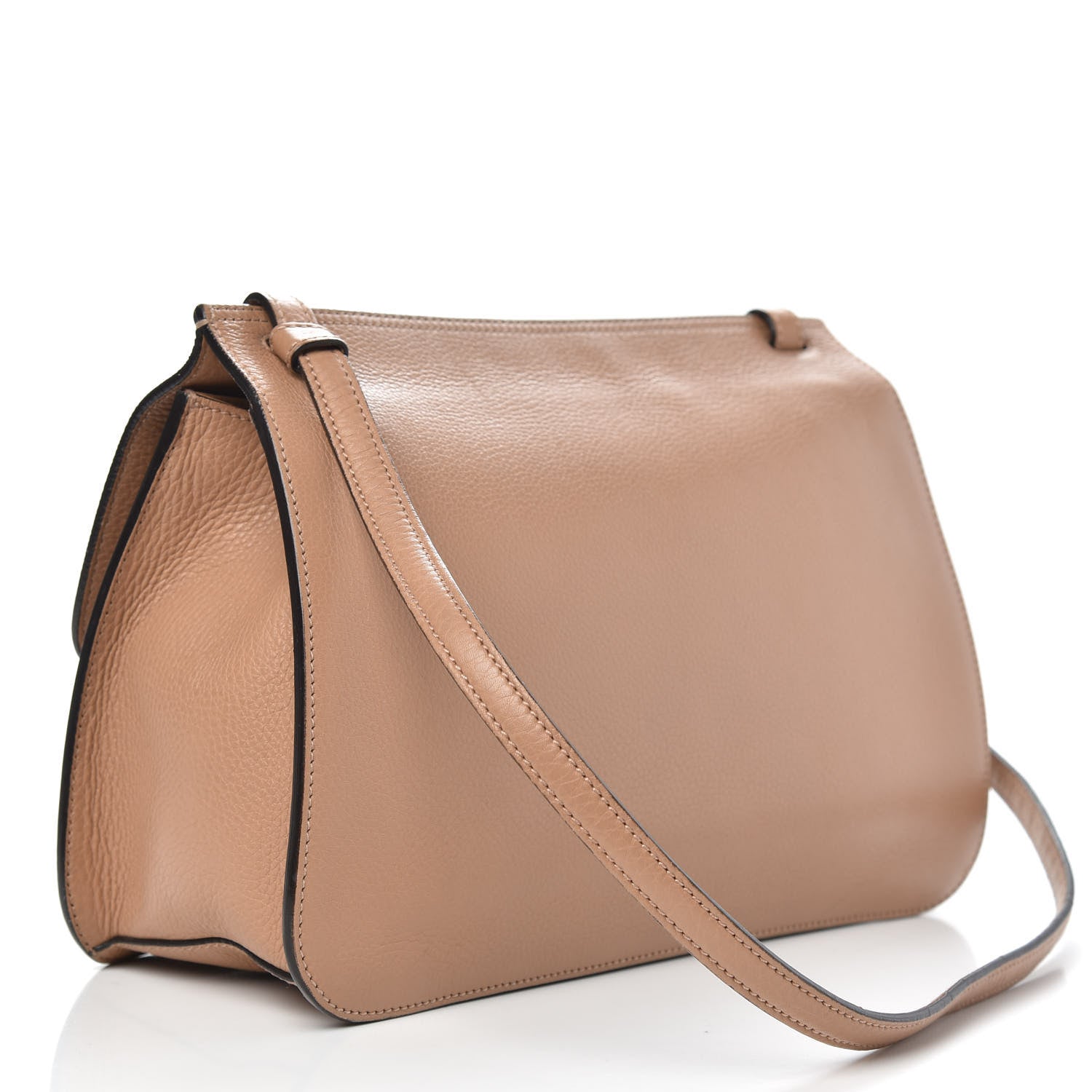 Gucci Cellarius Calfskin Medium Bamboo Daily Flap Shoulder Bag Camelia 3 of 11