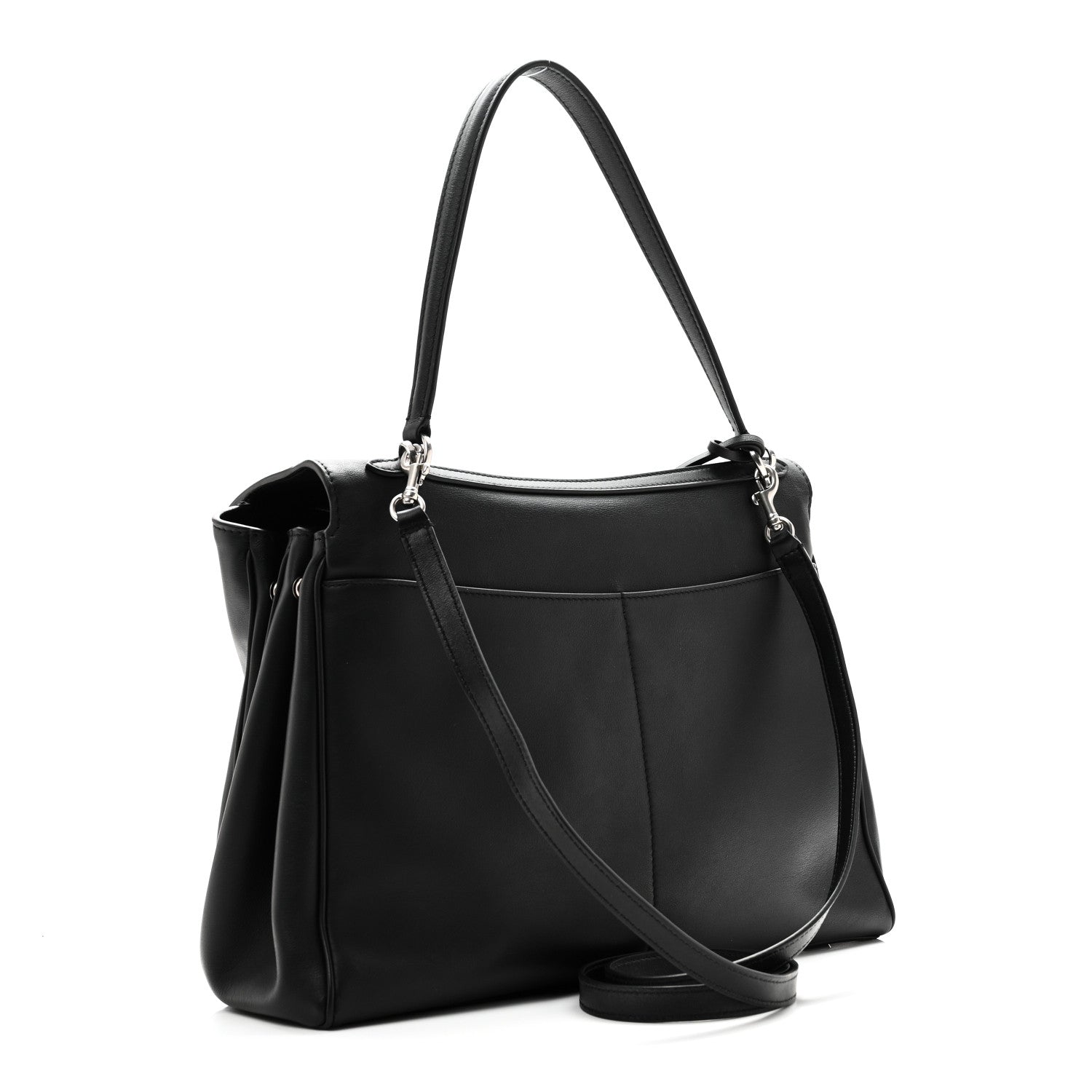 Balenciaga Natural Smooth Calfskin Medium Rodeo Top Handle Handbag Black 3 of 9