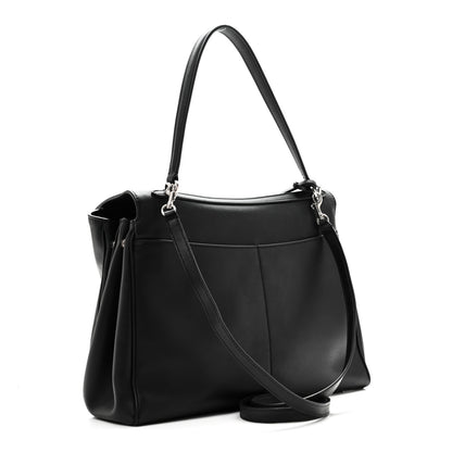 Balenciaga Natural Smooth Calfskin Medium Rodeo Top Handle Handbag Black 3 of 9