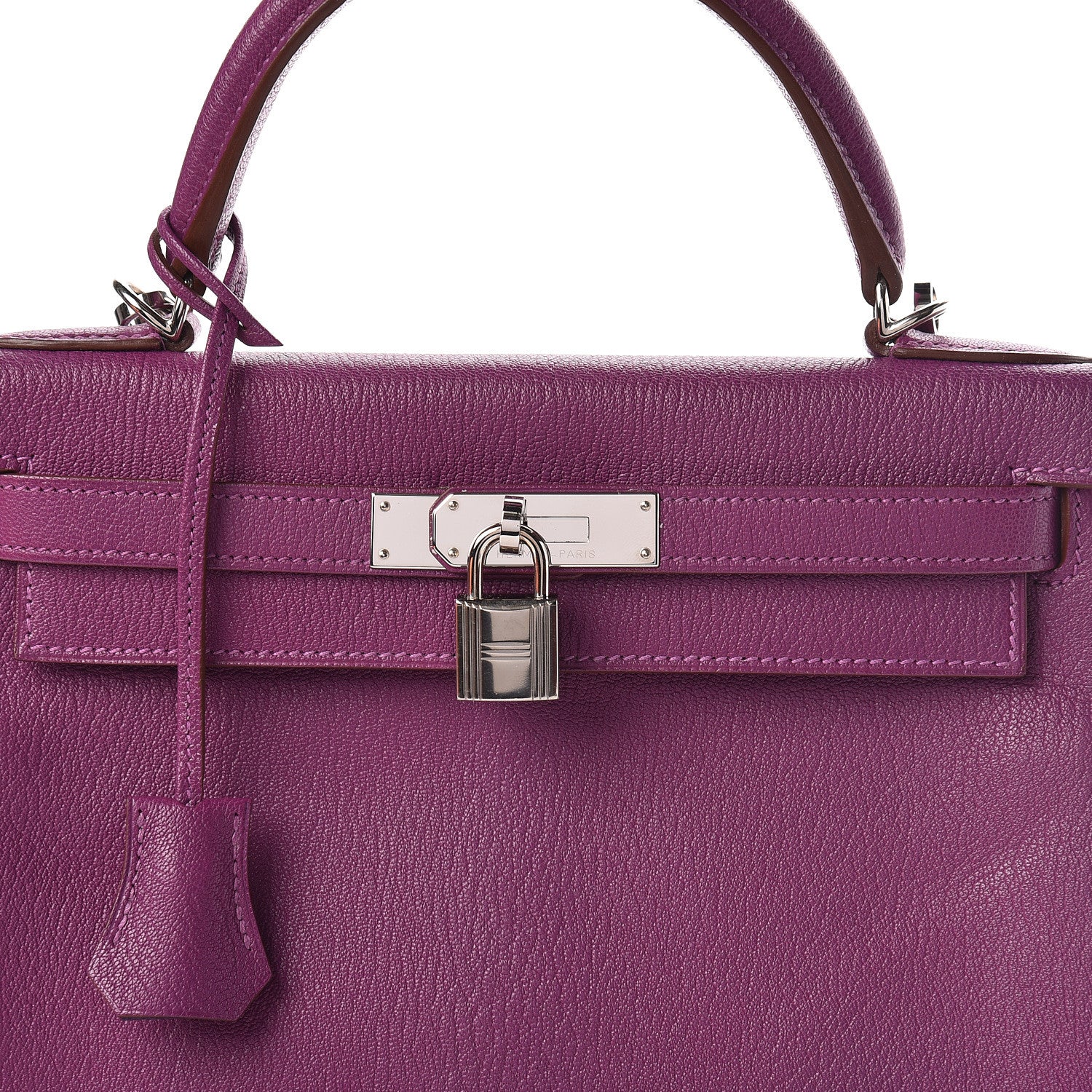 Hermes Chevre Mysore Horseshoe Kelly Retourne 28 Anemone Iris 15 of 42