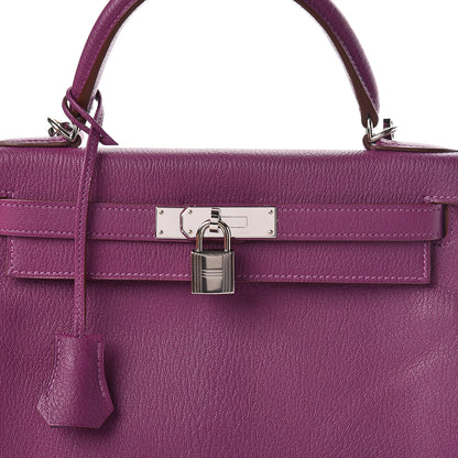 Hermes Chevre Mysore Horseshoe Kelly Retourne 28 Anemone Iris 15 of 42