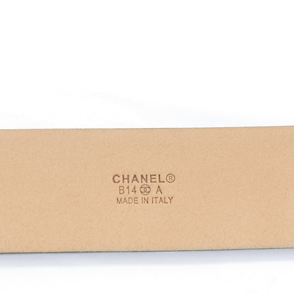 Chanel Calfskin CC Paris Dallas Belt 95 38 Black Silver 3 of 8