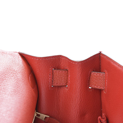 Hermes Chevre Mysore Kelly Sellier 28 Vermillion 12 of 37