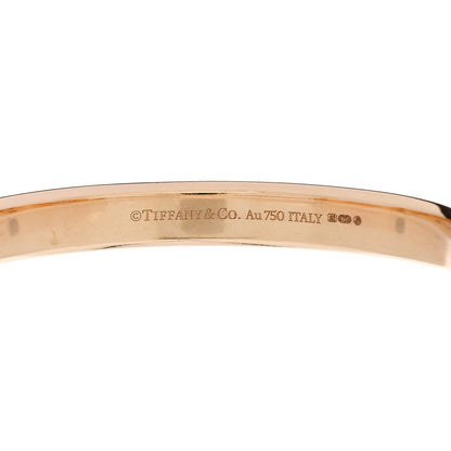 Tiffany 18K Rose Gold Tiffany Lock Bangle Bracelet 3 of 4