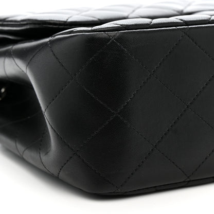 Chanel Lambskin Quilted Jumbo Double Flap Black 9 of 14