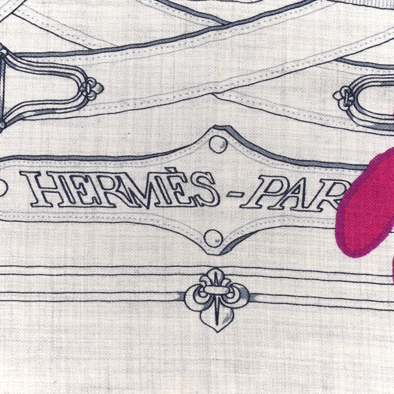 Hermes Cashmere Silk Cavalcadour Shawl 140 2 of 8