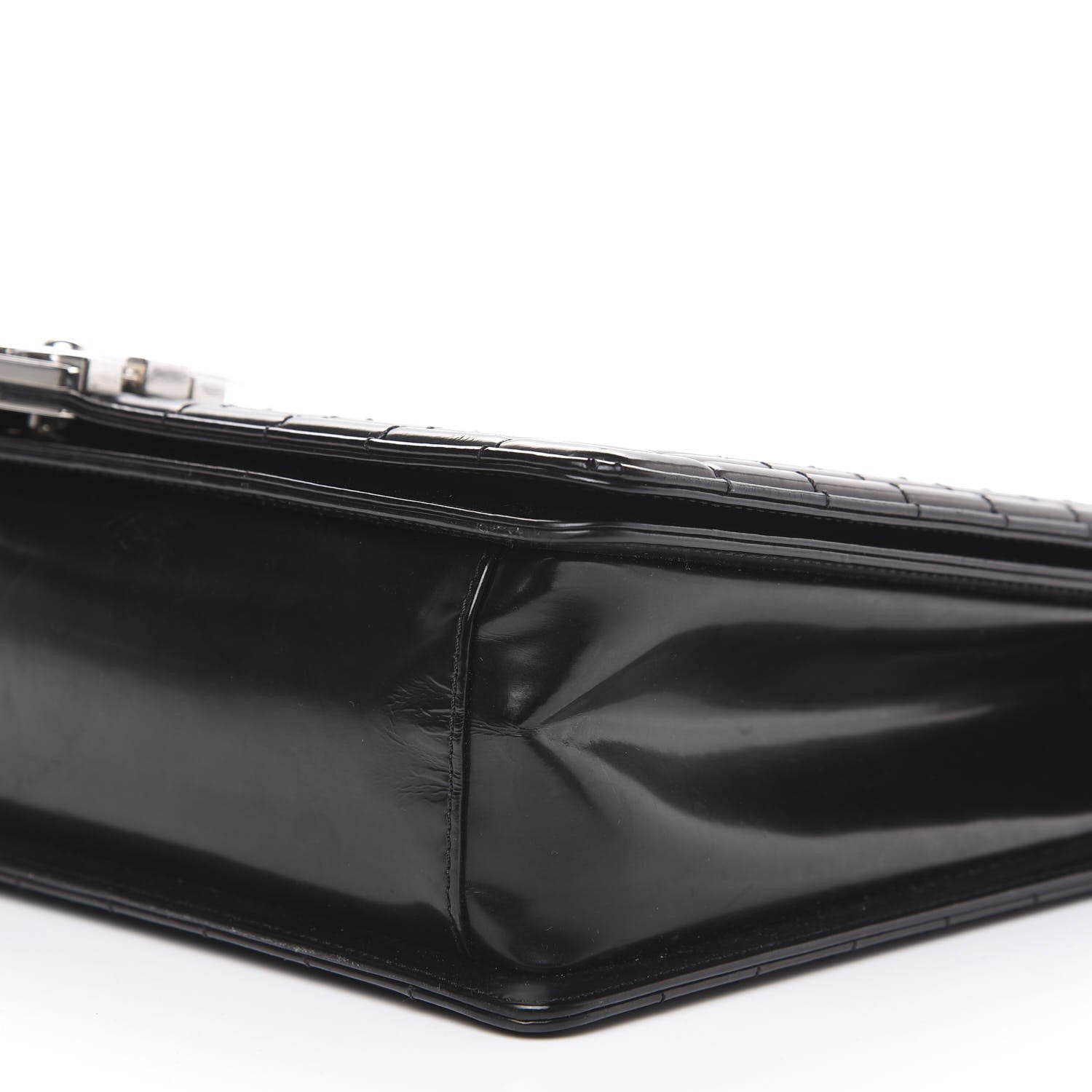 Chanel Glazed Calfskin Large Boy Flap Black 8 of 13