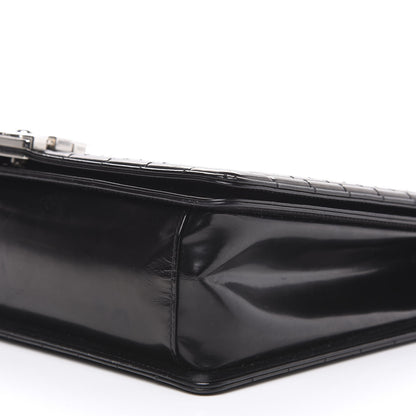 Chanel Glazed Calfskin Large Boy Flap Black 8 of 13