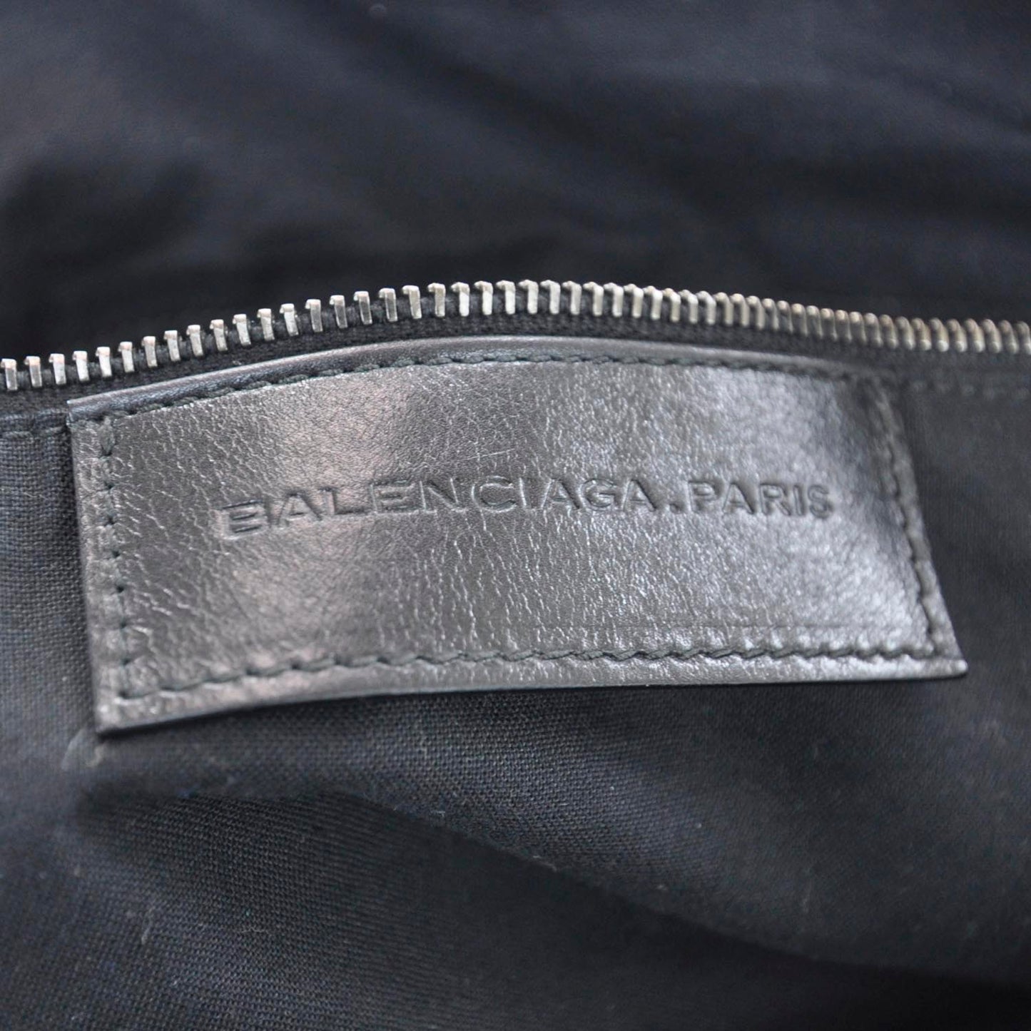 BALENCIAGA Chevre Perforated Hook Tote Black