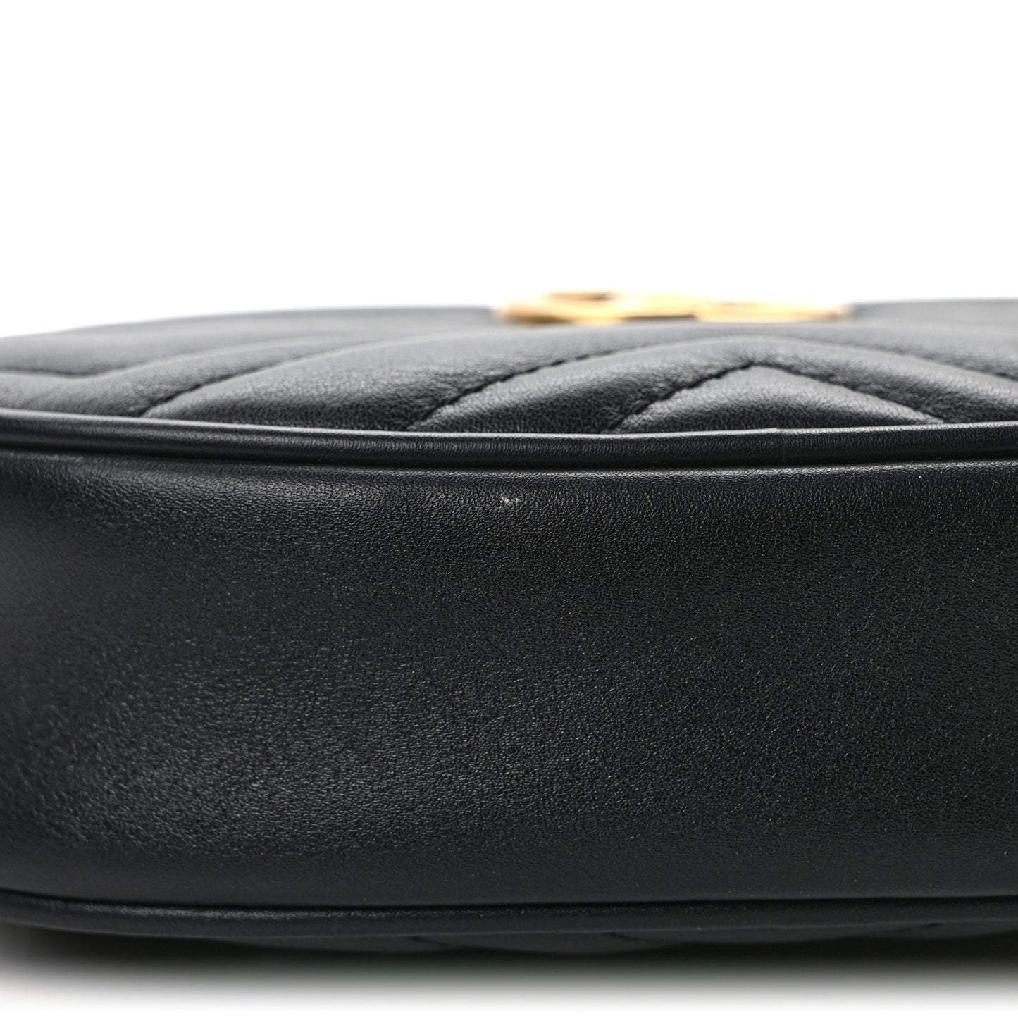 Calfskin Matelasse GG Marmont Belt Bag 85 34 Black