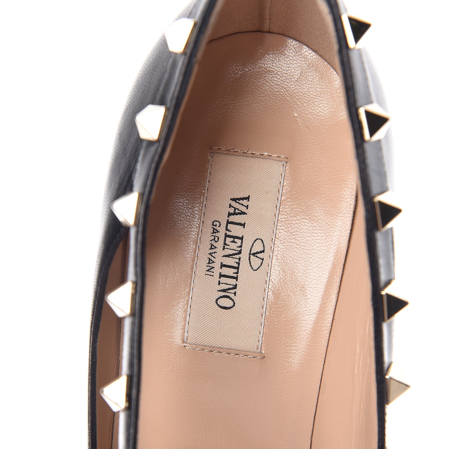 Valentino Garavani Nappa Rockstud Cross Strap D'Orsay 105mm Pumps 39.5 Black 5 of 8