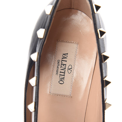 Valentino Garavani Nappa Rockstud Cross Strap D'Orsay 105mm Pumps 39.5 Black 5 of 8