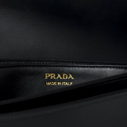 Prada New Calfskin Medium Ingrid Top Handle Bag Black 6 of 9