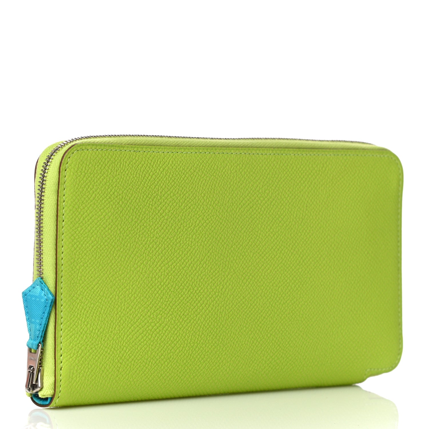 Hermes Epsom Silk'In Wallet Kiwi Lichen 3 of 16