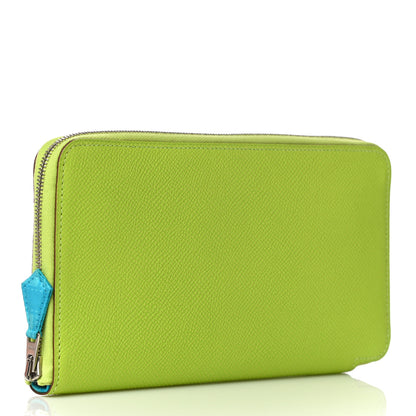 Hermes Epsom Silk'In Wallet Kiwi Lichen 3 of 16