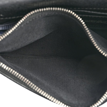 Off-White Saffiano Striped Mini Diag Binder Clip Bag Black White 5 of 18