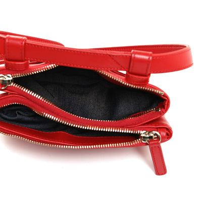 Chanel Lambskin CC Mania Waist Belt Bag Red 7 of 10