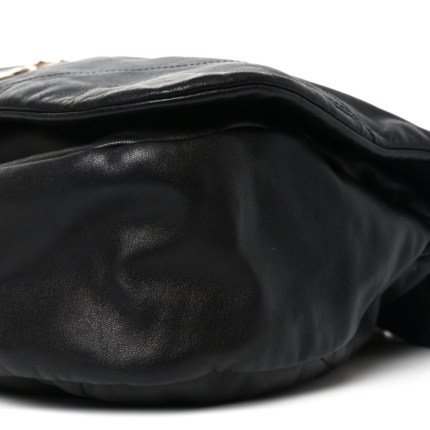 Lambskin Matelasse Monogram Large Jamie 4.3 Black