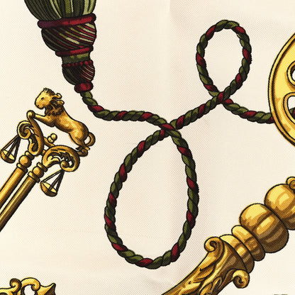 Hermes Silk Keys Les Cles Scarf 90 5 of 5