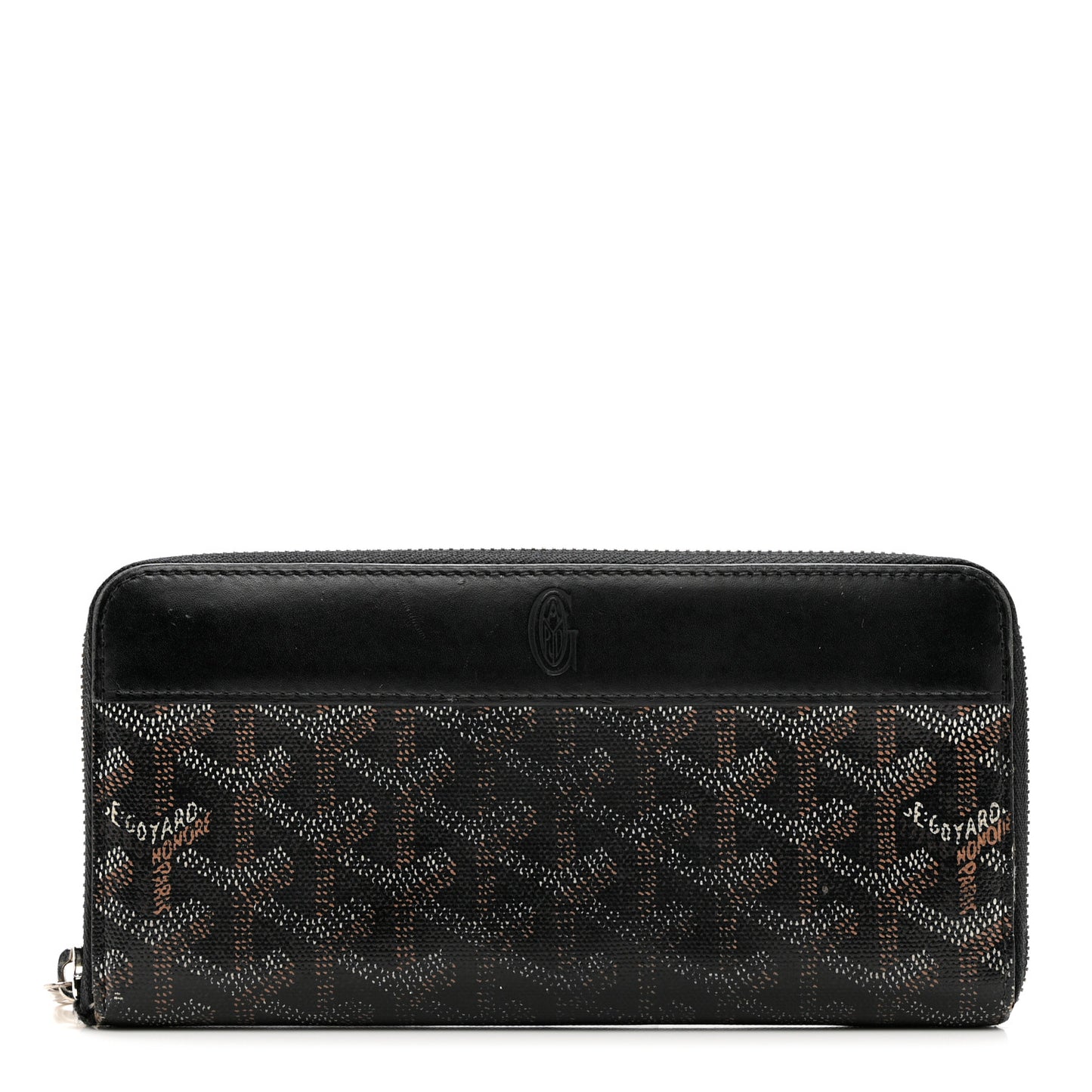 Goyardine Matignon Zip Around GM Wallet Black