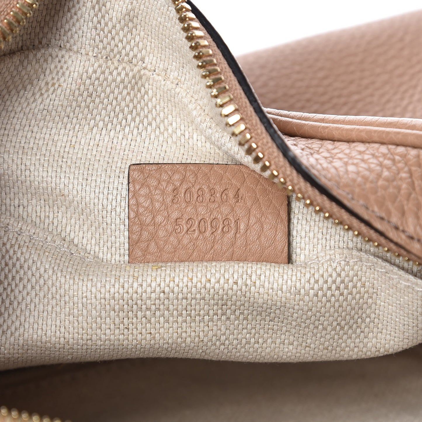 Pebbled Calfskin Small Soho Disco Bag Camelia