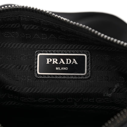 Prada Re-Nylon Saffiano Pocket Zippered Shoulder Bag Black 6 of 11