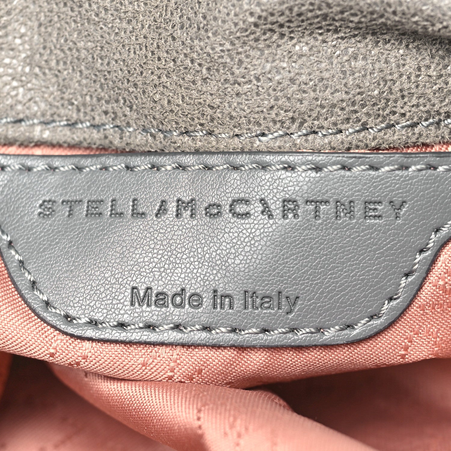 Stella McCartney Shaggy Deer Mini Falabella Fold Over Tote Light Grey 6 of 9