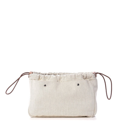 Hermes Canvas Barenia Fourbi 25 MM Pouch Naturel Fauve 1 of 10