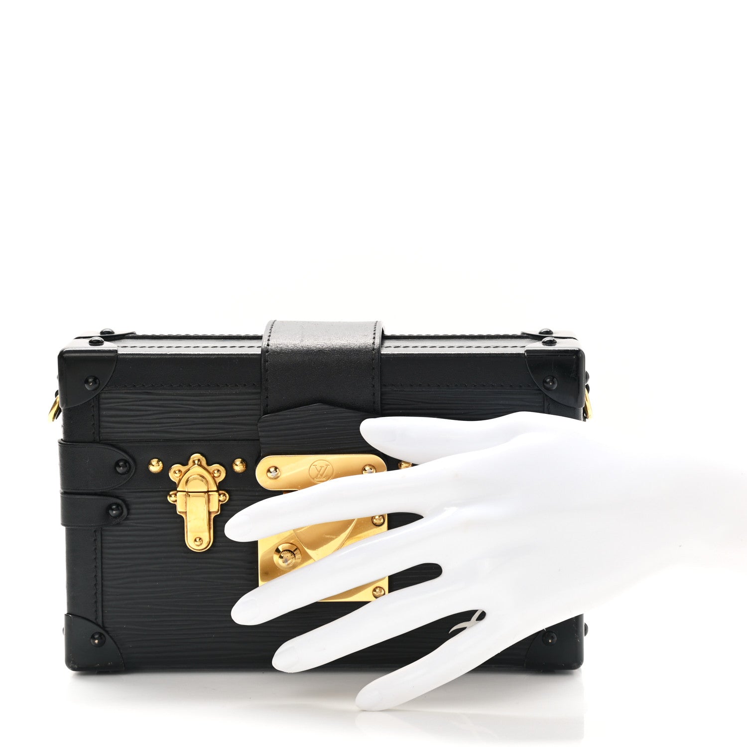 Louis Vuitton Epi Petite Malle Black 2 of 7