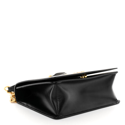 Prada Saffiano Soft Calfskin Chain Crossbody Bag Black 3 of 8