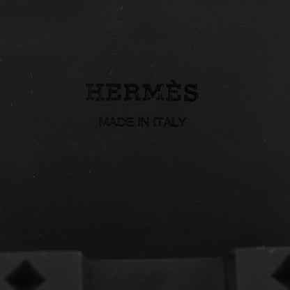 Hermes Calfskin First Derby Shoes 37.5 Black 8 of 9