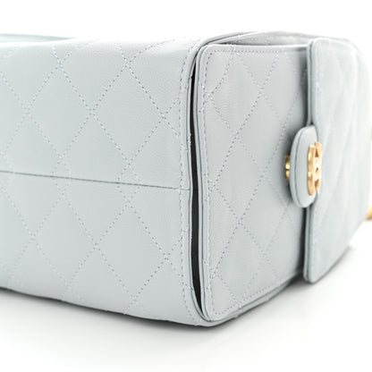 Chanel Caviar Quilted Small Chanel 25 Handbag Light Blue 10 of 11