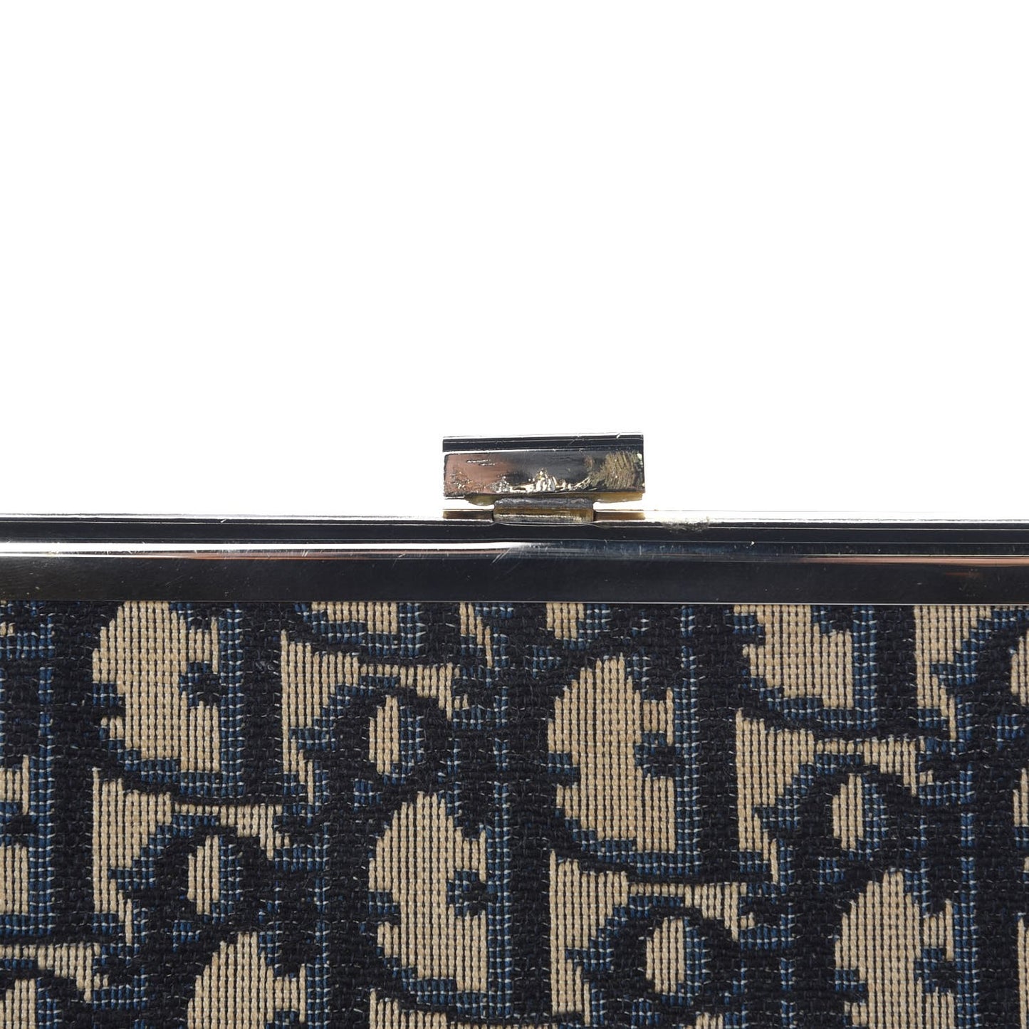 Monogram Clutch Navy Blue
